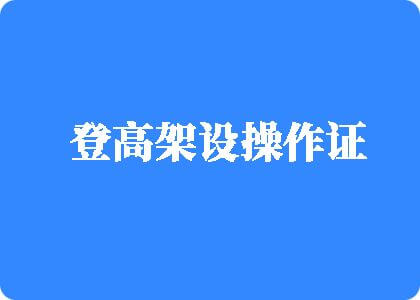 操北京女人免费视频登高架设操作证